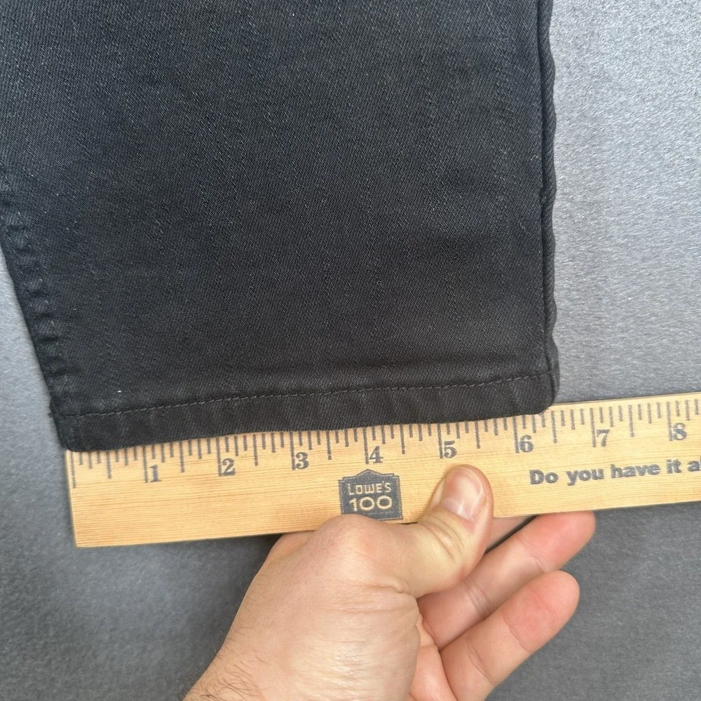 RSQ Jeans Mens 32x30‎ Black Denim Stretch Low Rise 5-Pockets Slim Straight Leg